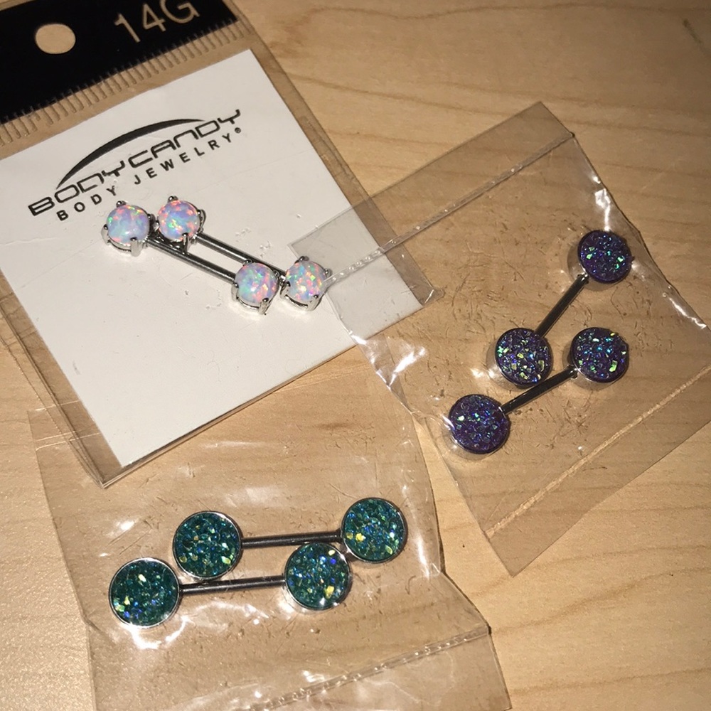 14g Nipple Barbells (3 pairs)